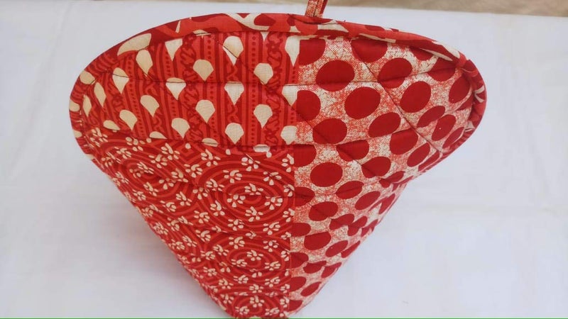 Malan Bai Mandala Tea Cozy Cover Hand Block Winter Tea Cozy Cotton Tea Kettle Warmer Pot Cover Hot Coffee Cover Handamde Kitchen Décor Brand: Malan Bai (Pattern 2) - Image 3