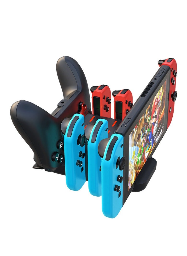 general Suitable for Switch Game Console Charging Socket 6-in-1 Game Console Controller Charger Charging Base Bracket - Image 1