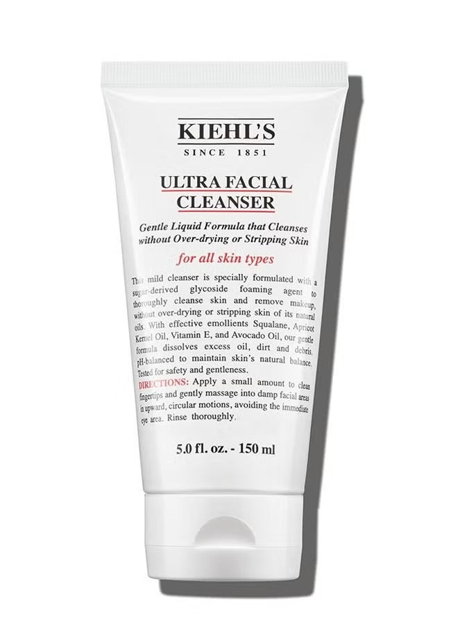 كييلز منظف الوجه الفائق، صيغة سائلة لطيفة تنظف دون تجفيف أو تجريد الجلد، 150 مل - Image 1
