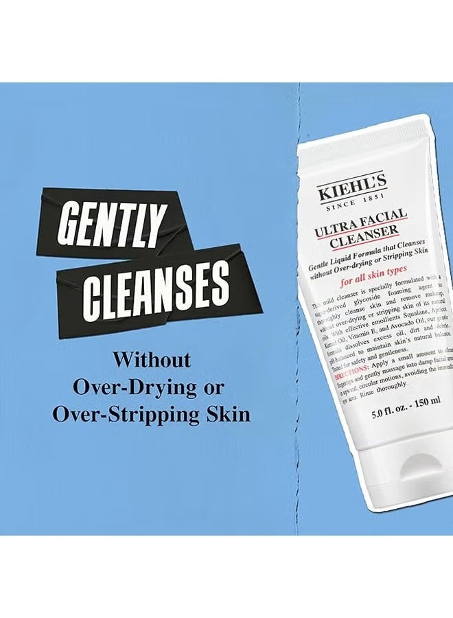 كييلز منظف الوجه الفائق، صيغة سائلة لطيفة تنظف دون تجفيف أو تجريد الجلد، 150 مل - Image 4