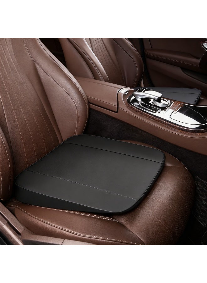 HALAMODO Leather Car Foam Heightening Seat Cushion for Short People Driving，Sciatica and Back Pain Relief，Adult Booster Seat for Car,Truck,SUV, Office Chair - Image 2