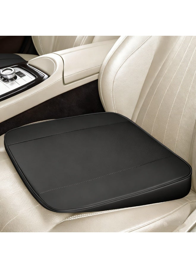 HALAMODO Leather Car Foam Heightening Seat Cushion for Short People Driving，Sciatica and Back Pain Relief，Adult Booster Seat for Car,Truck,SUV, Office Chair - Image 1