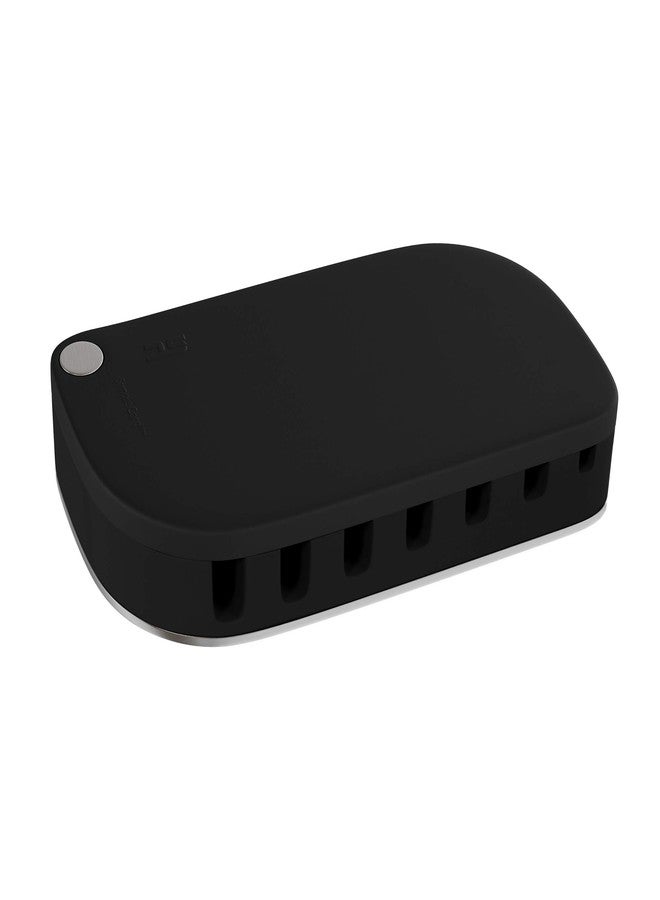SimpleCord Cable Management Desk Organizer - Cord Management for 7 Computer, Charging, or Power Cables with Nonslip Base and Attached Storage Cover by SimpleCord - Image 1