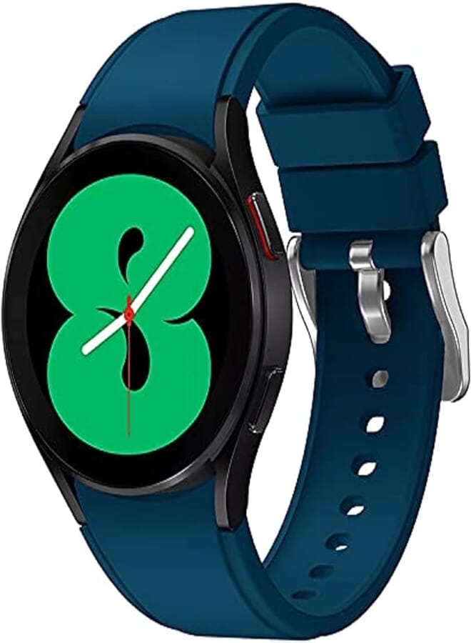 AWINNER Bands Compatible with SAMSUNG Galaxy Watch 4 Band, Adjustable Silicone Sport Watch Band Replacement Strap for Galaxy Watch4 Classic 46mm/Classic 42mm, Galaxy 4 40mm/44mm Men Women (Blue)