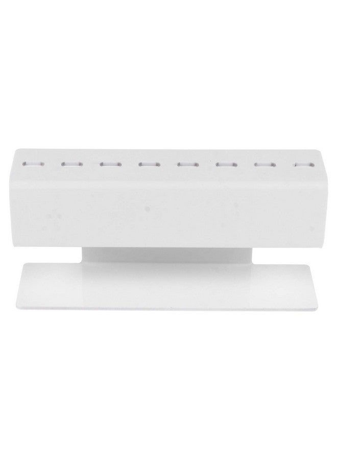 Beaupretty Eaupretty Eyelash Extension Tweezers Stand Holder 8 Holes Acrylic Tweezers Display Storage Tweezers Shelf Holder For Eyelash Extensions Supplies Accessories Tools White - Image 2