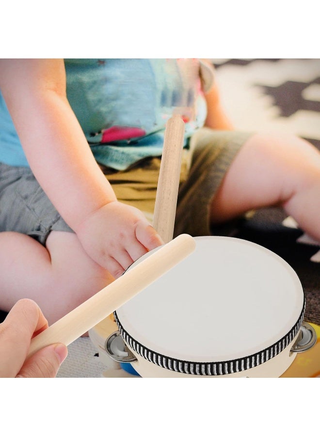 Vaguelly Wooden Chime Sticks Claves Percussion Instrument for Children, Adults, Rhythm Teaching Aid, Unpainted, 12 Inches, Pack of 6 - Image 3