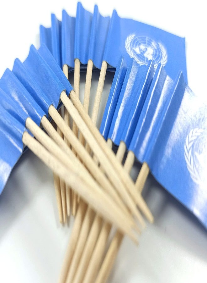 QQSD United Nations UN Toothpick Flag Small Mini Cupcake Topper Flags, 100 pcs - Image 4