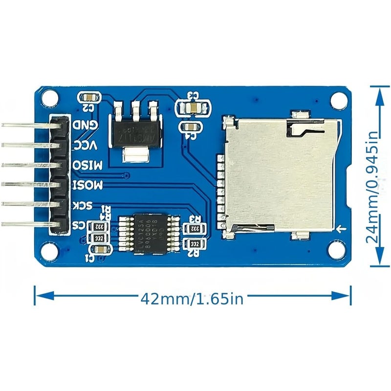 6pcs Micro SD Card Reader Module 3.3V SPI Interface for Arduino Raspberry Pi ESP32 - Image 5