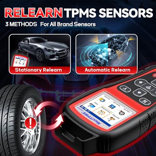 Autel TPMS TS508WF 2025 New, TPMS Programming Tool, Upgrade of TS501 Pro, TS408S, Activate/Relearn Autel TPMS Sensors, Read/Clear TPMS Code, Free Lifetime Update, TPMS Relearn Tool, TPMS Programmer - Image 5