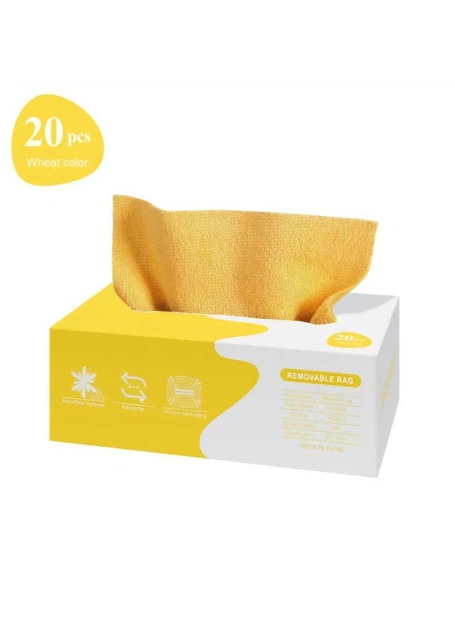 Microfiber Tissue Cloth box, Cleaning Towel, Reusable and Washable, Assorted Color - Image 1