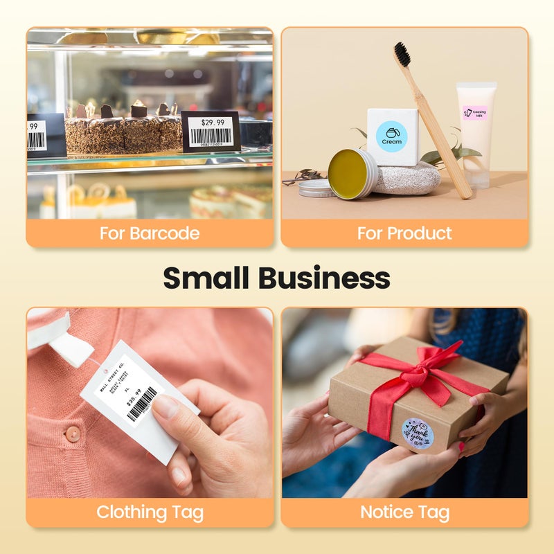 Phomemo Label Maker, M220 Portable Label Printer Machine with Bluetooth for Home Mailing & Small Business, Wireless Mini Printer for Barcode Address Mailing with 3 Rolls Label - Image 5