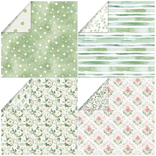 WLXTREE Scrapbook Paper 12x12, 24 Sheets/24 Designs Double-Sided Colorful Style Scrapbooking Pad Decorative Paper for Junk Journals Greeting Cards Decoration - Image 4
