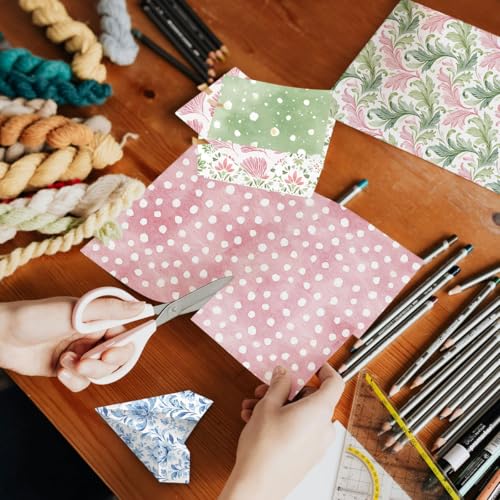 WLXTREE Scrapbook Paper 12x12, 24 Sheets/24 Designs Double-Sided Colorful Style Scrapbooking Pad Decorative Paper for Junk Journals Greeting Cards Decoration - Image 5
