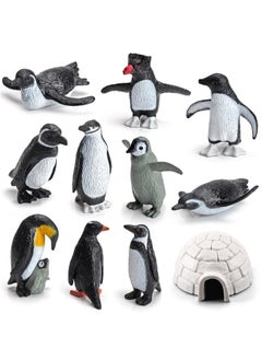 Generic Simulation Penguin White Fox Polar Bear Seal Whale Husky Reindeer Polar Animal Model Static Ornaments 26 Pieces Set  - Image 2