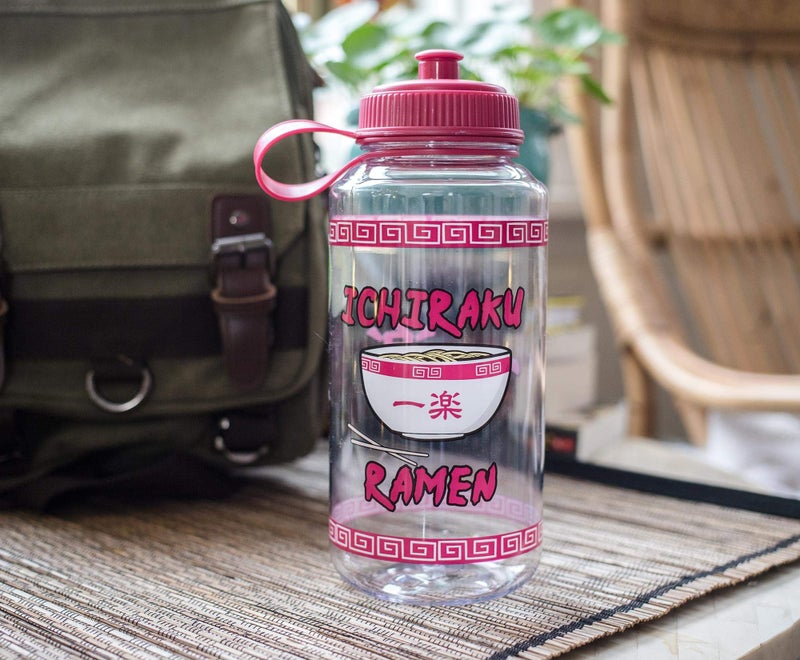 JUST FUNKY Naruto Shippuden Ichiraku Ramen Water Bottle | BPA-Free Large Plastic Water Jug With Screw Top Lid | Hydration For Outdoor Sports  Gym  Yoga | Holds 32 Ounces - Image 3