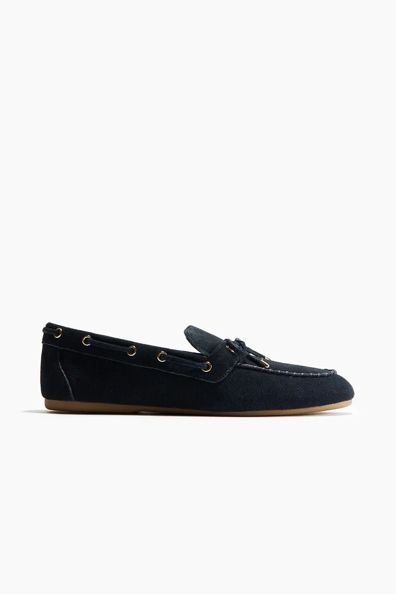 Leather driving loafers