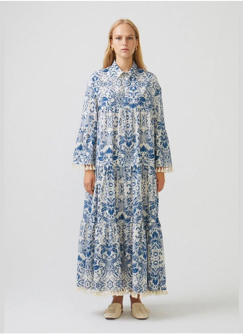 Touche FRINGED LINEN DRESS