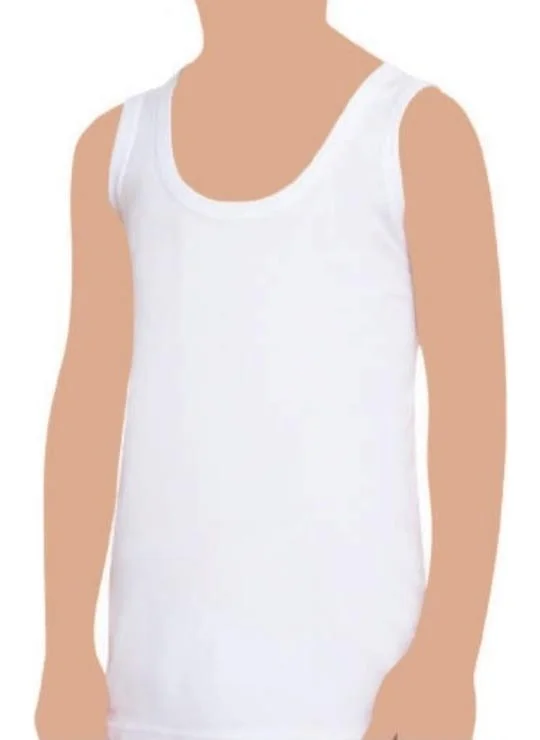Tutku Tutku 125 Kids Ribbed Undershirt (Piece of 6)