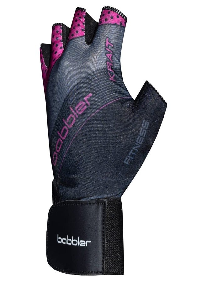 BABBLER Krait Gym Gloves, Fitness Gloves with Wrist Support (Medium, Pink) - Image 3