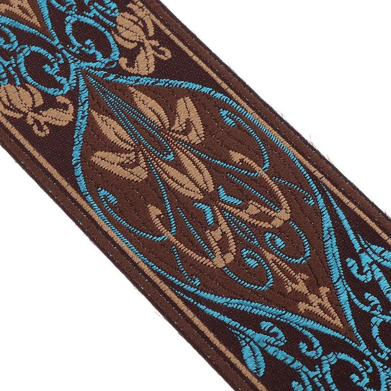 klarako 5m Jacquard Border Woven Border Woven Ribbon Fabric Ribbons Border Made of Polyester for DIY Handicrafts, Width Selectable - Multi, 6cm - Image 4