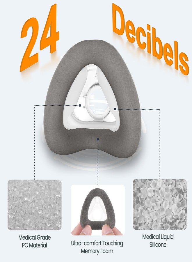 Everness عبوتان من وسادات قناع الأنف المصنوعة من إسفنج الذاكرة (مقاس كبير) لأجهزة ResMed AirTouch N20 و AirFit N20، تتميز بتقنية CPAP المصنوعة من إسفنج الذاكرة البني، مانعة للتسرب - كبير - Image 3