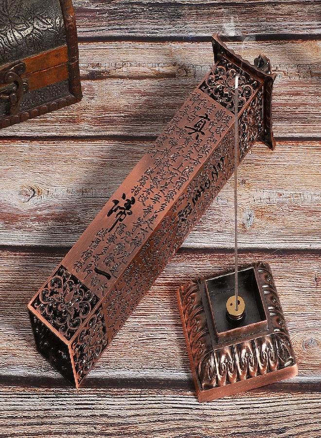 Zerodis Incense Holder, Copper Incense Burner Tower Portable Retro Vertical Stick Incense Holder with Catcher Incense Stick Holder Vertical Incense Stand for Home Decor - Image 5