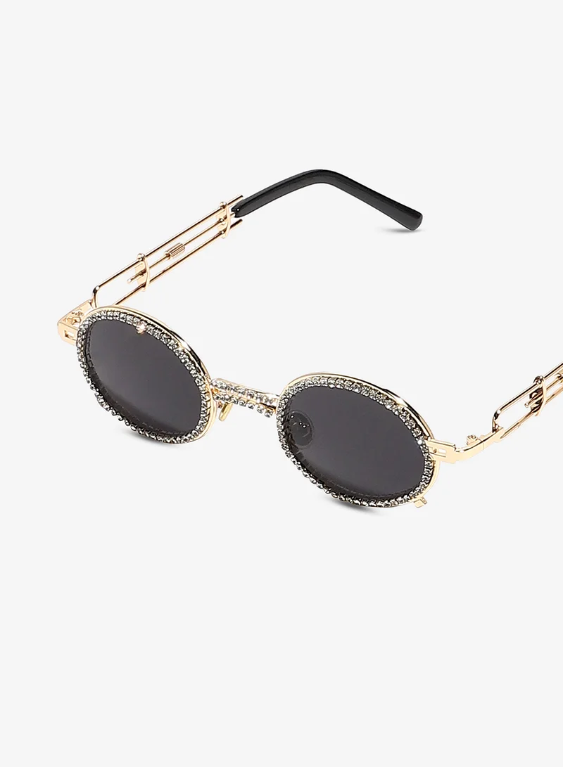 Haute Sauce Women Oval Sunglasses With UV Protected Lens