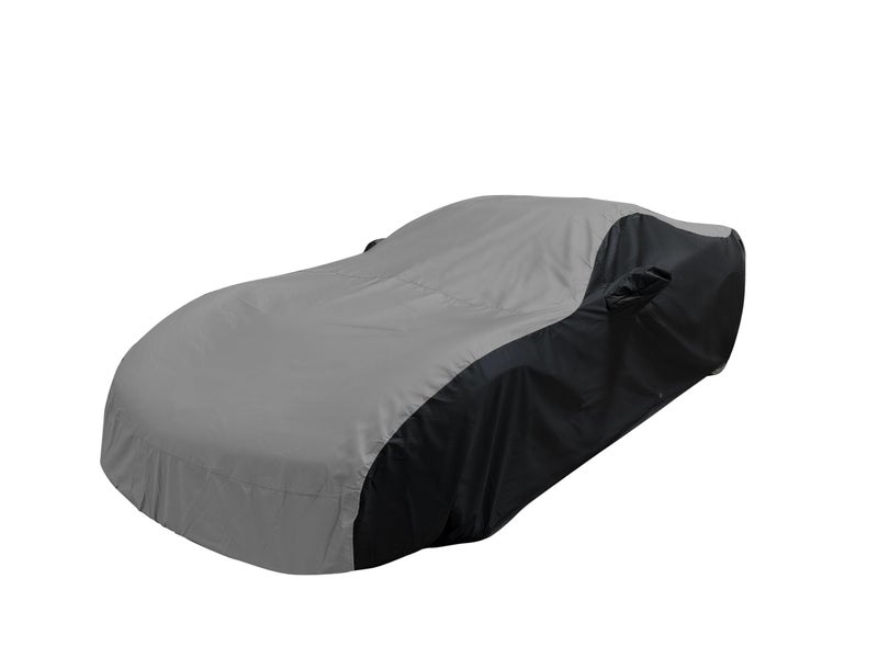 SR1 Performance C6 Corvette Ultraguard Plus Car Cover - Indoor/Outdoor Protection Water Resistant 300 Denier - Custom Fit for All 2005-2013 Corvettes (Gray/Black) - Image 1