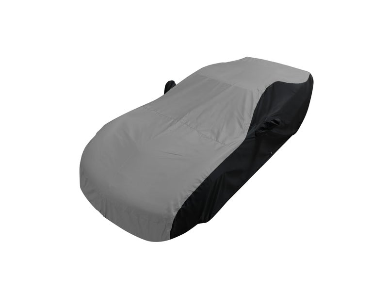 SR1 Performance C6 Corvette Ultraguard Plus Car Cover - Indoor/Outdoor Protection Water Resistant 300 Denier - Custom Fit for All 2005-2013 Corvettes (Gray/Black) - Image 4