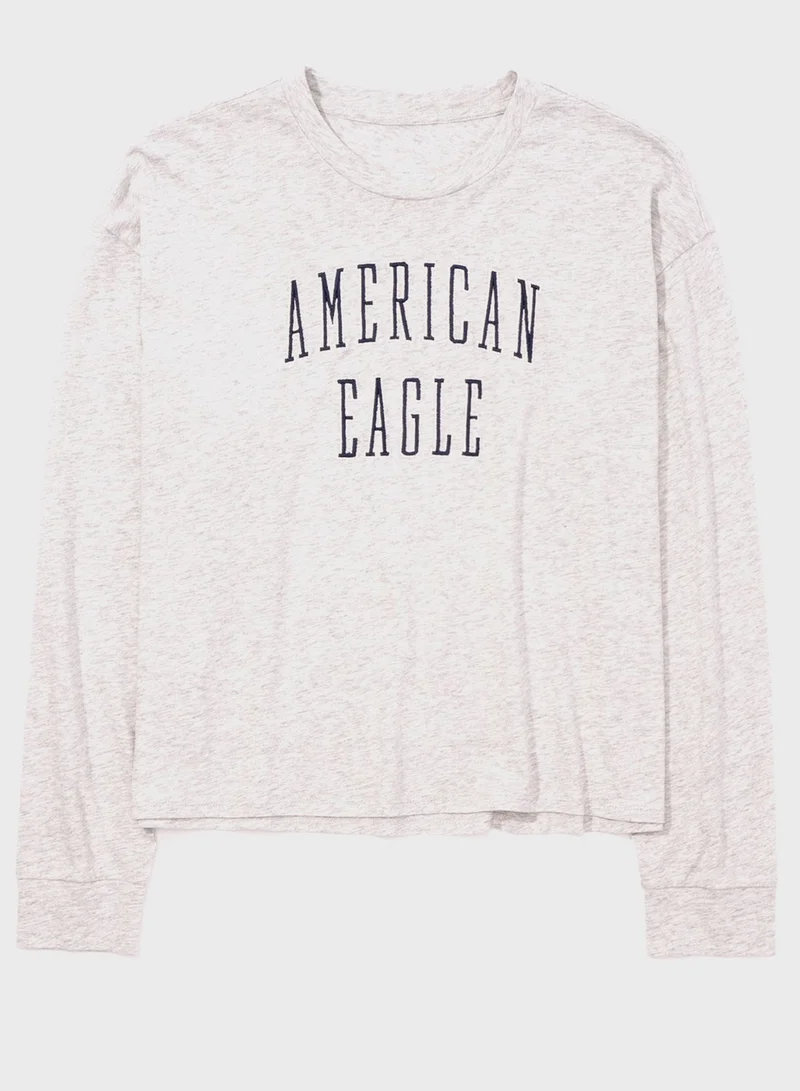 American Eagle Crew Neck Graphic T-Shirt