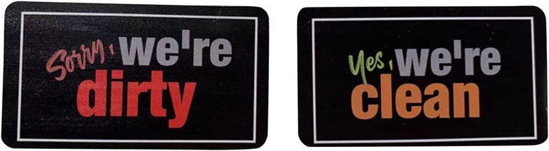 woobles Travel Decal Stickers Dishwasher Magnet Clean Dirty Sign Indicator Fashion Universal Double Sided Kitchen Dishwasher Wash Refrigerator Magnet (C, One Size) White One Size - Image 3