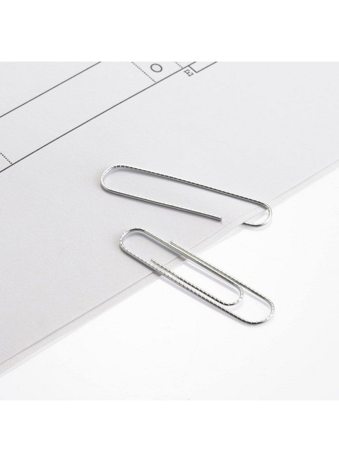 أوفيس ديبوت مشابك ورقية كبيرة الحجم باللون الفضي، غير قابلة للانزلاق، 100 مشبك في كل علبة، عبوة من 10 علب - Image 5