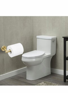 Excefore Restroom Fixtures Brushed Gold Toilet Paper Holder, Bathroom, Wall Mount Durable SUS304 Stainless Steel, Modern Style, Toilet Paper Holder Modern Style, for Hotel Kitchen  - Image 2