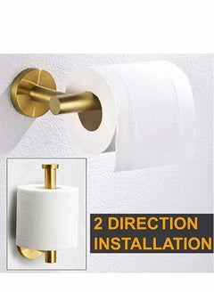 Excefore Restroom Fixtures Brushed Gold Toilet Paper Holder, Bathroom, Wall Mount Durable SUS304 Stainless Steel, Modern Style, Toilet Paper Holder Modern Style, for Hotel Kitchen  - Image 3