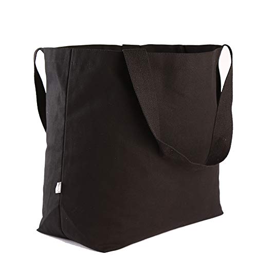 Augbunny Durable 100% Cotton 12oz Canvas Heavy Duty Extra Large Grocery Bag Beach Tote Shopping Bag Multi Purpose Tote. - Image 1