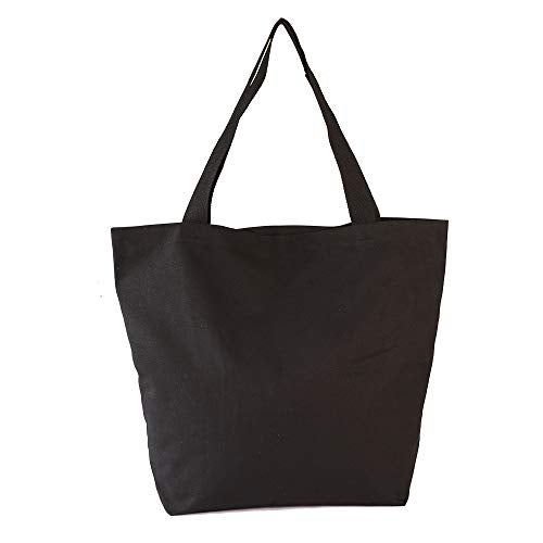 Augbunny Durable 100% Cotton 12oz Canvas Heavy Duty Extra Large Grocery Bag Beach Tote Shopping Bag Multi Purpose Tote. - Image 2