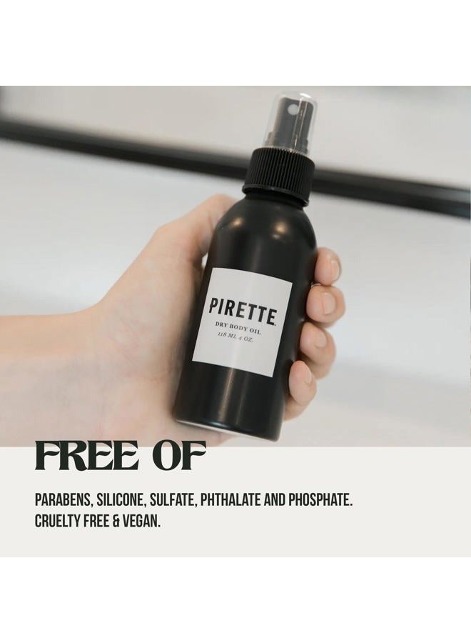 PIRETTE Dry Body Oil, Women's Beach Inspired Hydrating Mist for Hair & Body, with Coconut Oil & Vitamin E, 4 Fl Oz  - Image 5