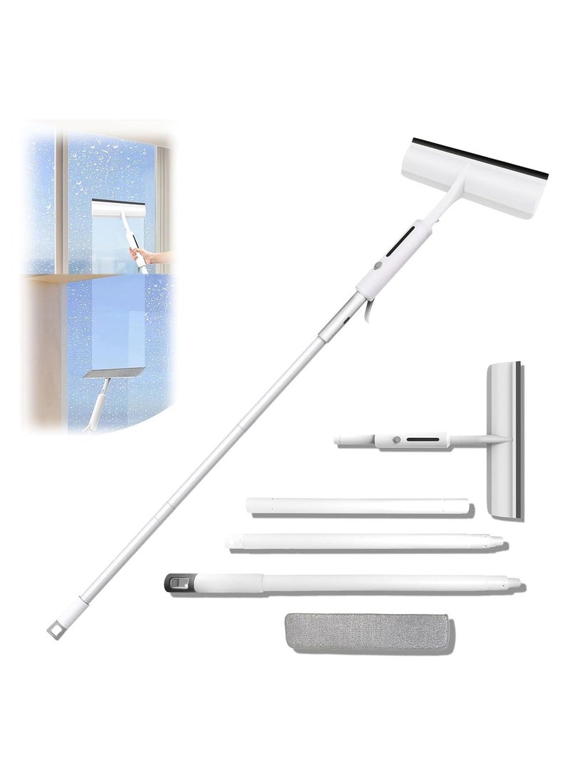 Excefore 58'' Spray Window Cleaning Squeegee Kit, 3-in-1 Window Squeegee Cleaner with 3-Section Extension Pole, Microfiber, Window Washing Equipment Tool for Indoor/Outdoor High Windows  - Image 1