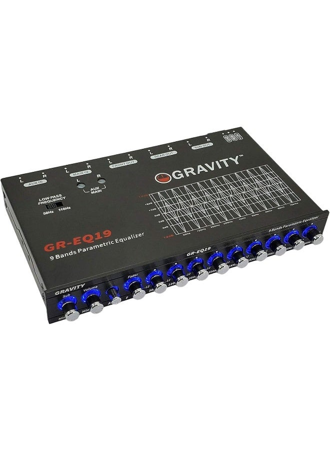 Gravity EQ19 1/2 Din 9 Equalization Bands Car Audio Equalizer - Image 5