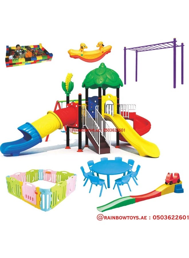Rainbow Toys Outdoor Play All In One Set