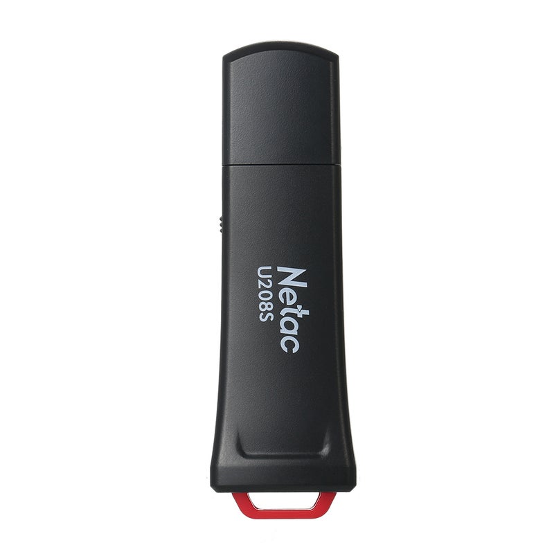 نيتاك فلاش درايف U208S مزود بذاكرة سعة 32 جيجابايت وخاصية الحماية ضد الكتابة ومنفذ USB 2.0 C4837-32GB-L أسود - Image 1