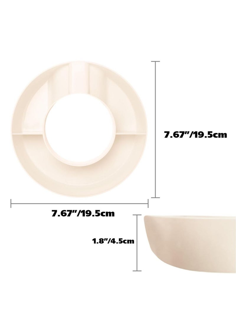 Snack Bowl for Stanley 40 oz Tumbler, Snack Tray, Reusable Snack Ring for Stanley Insulated Cup Accessories (White)  - Image 2