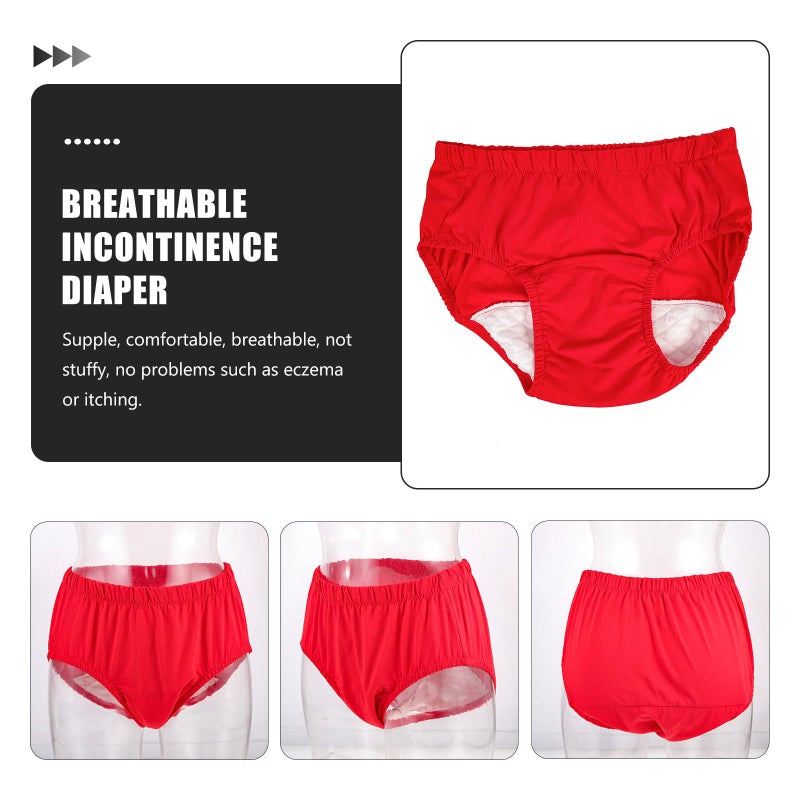 XXL Incontinence Underwear Breathable Cotton 40Cc Leak Protection Wear Resistant Travel Care Pants - Image 5
