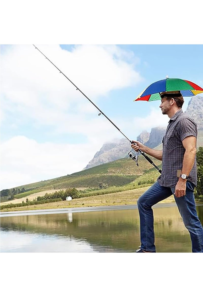 ساكن قبعة شمسية مقاومة للرياح والشمس بدون استخدام اليدين بطول 65 سم، حماية من الأشعة فوق البنفسجية، غطاء رأس قابل للطي، مثالي للصيد والشاطئ والجولف والحماية من الشمس في الهواء الطلق - Image 4