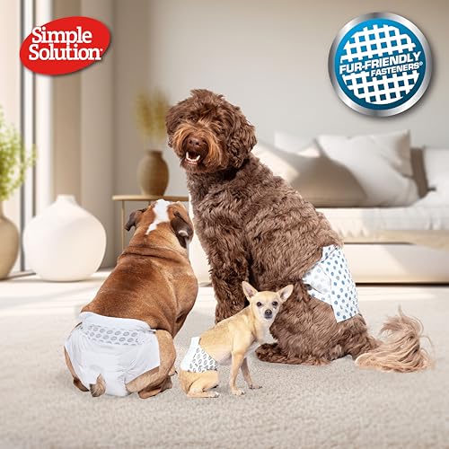 Simple Solution Disposable Dog Diapers for Female Dogs | Super Absorbent Leak-Proof Fit | XS | 12 Count - Image 2