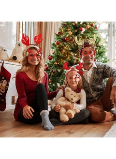 Giegxin Giegxin 48 Pcs Christmas Headbands Holiday Headbands Reindeer Antler Headband Santa Claus Star Headband Christmas Tree Headband Christmas Hat Toppers for Women Christmas Party Accessories  - Image 4