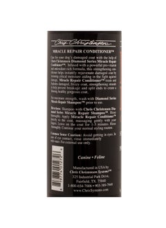 كريس كريستنسن بلسم إصلاح الكلاب من سلسلة Diamond Series Miracle Repair من Chris Christensen، للعناية بالشعر مثل المحترفين، تركيبة برو فيتامين، يوفر أقصى قدر من الرطوبة، للاستخدام على الكلاب والقطط، صنع في الولايات المتحدة الأمريكية، 16 أونصة  - Image 3