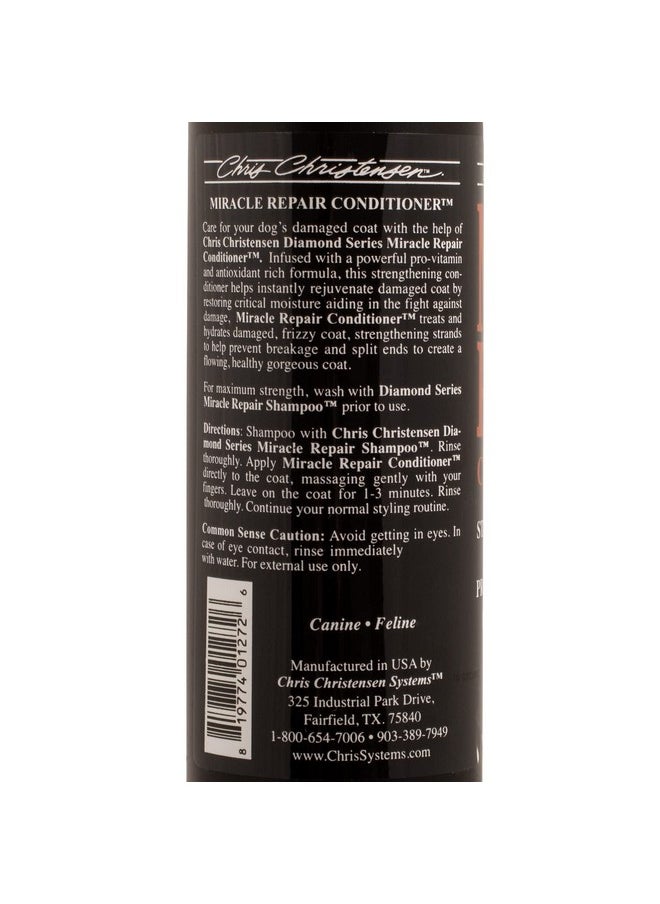 Chris Christensen Chris Christensen Diamond Series Miracle Repair Dog Conditioner, Groom Like a Professional, Pro-Vitamin Formula, Provides Maximum Moisture, Use on Both Dogs and Cats, Made in USA, 16 oz  - Image 3