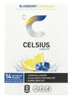 Celsius Live Fit Blueberry Lemonade 14 OnTheGo Packets 0.19 oz (5.48 g) Each 