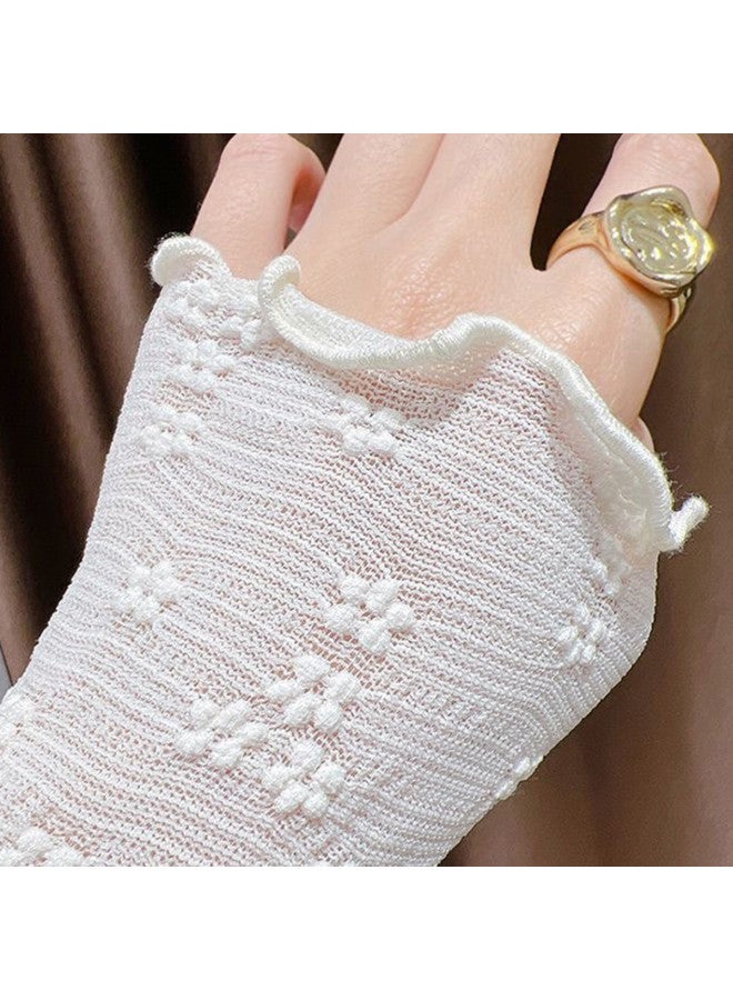 Modal Spring And Summer Lace Base Shirt For Women, High-End Elegant Sense, Ruffle Collar High-Neck Base Layer Long-Sleeve Top For Women - Image 5